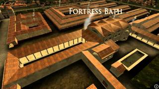 Animation of ancient Roman Fort in Caerleon Wales [upl. by Leicam]