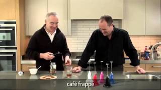 How to make a frappé coffee using an aerolatte milk frother [upl. by Lattie881]