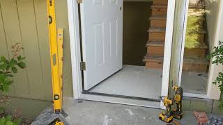 Jeld Wen Front Door Installation  Really crappy products and craftsmanship PART 1 [upl. by Yanaton]