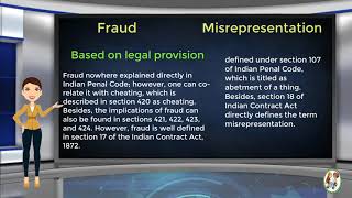 What is Difference Between Fraud amp Misrepresentation [upl. by Nooj]