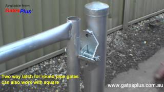 Gate Latch 2 way for round pipe and square [upl. by Bryan]