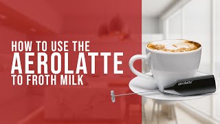 How To Use the AeroLatte To Froth Milk [upl. by Emiolhs418]