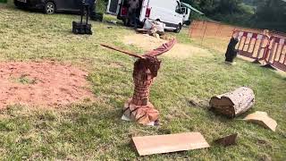 A fabulous range of wooden sculpture at Caerleon festival 2024 [upl. by Nedrah962]