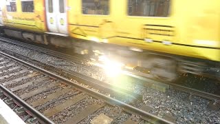 Merseyrail 507 009 making arcs at Birkdale station [upl. by Halla]