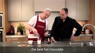 How to make a hot chocolate using an aerolatte milk frother [upl. by Aryam]