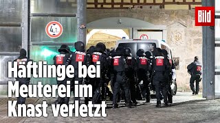 Gefängnismeuterei Polizei stürmt Knast in Thüringen  JVA Untermaßfeld [upl. by Belden472]